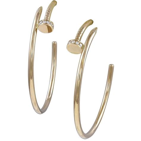 cartier nail earrings dupe|cartier earrings juste un clou.